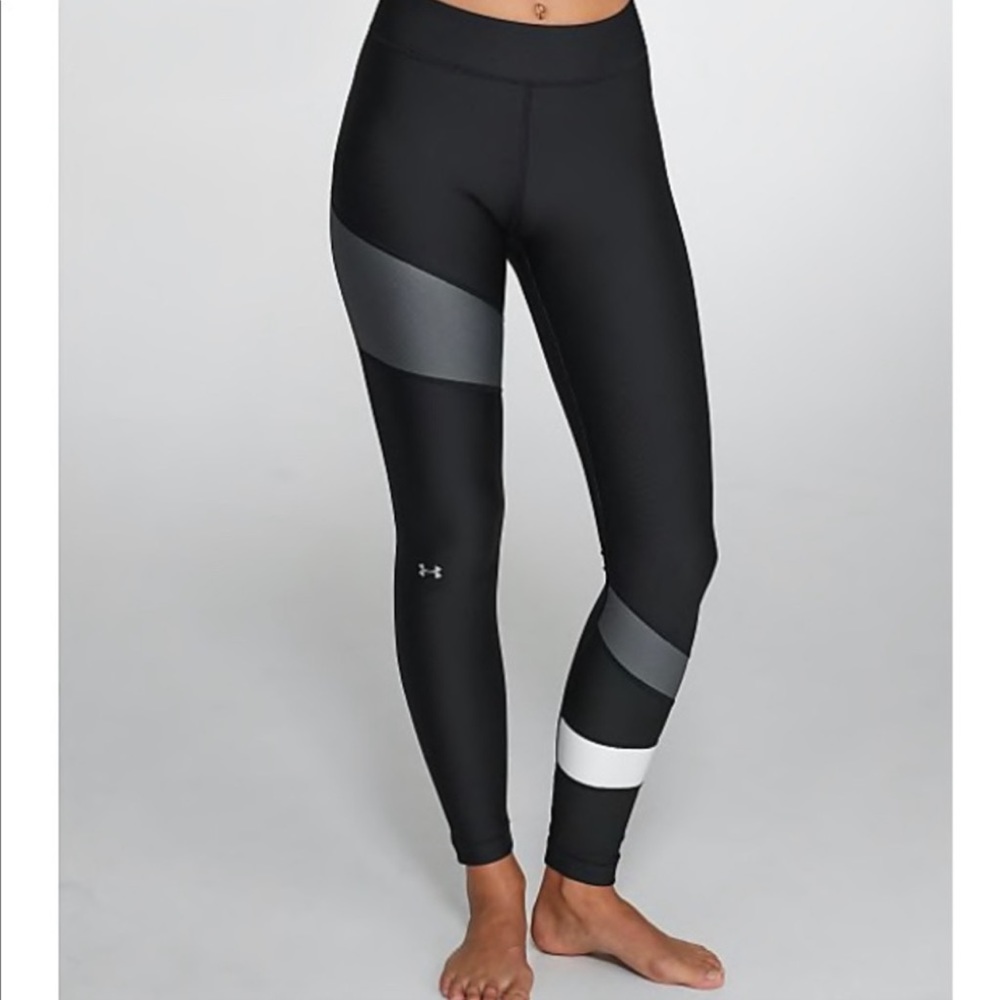 Under Armour Black Colorblock Performance Leggings